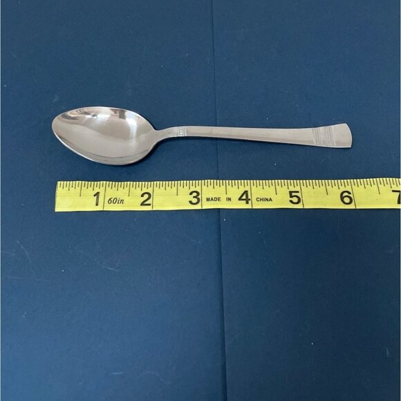 Vtg Pfaltzgraff Kensington Sapphire Bay Dinner Spoon Teaspoon Stainless Flatware - Picture 5 of 6